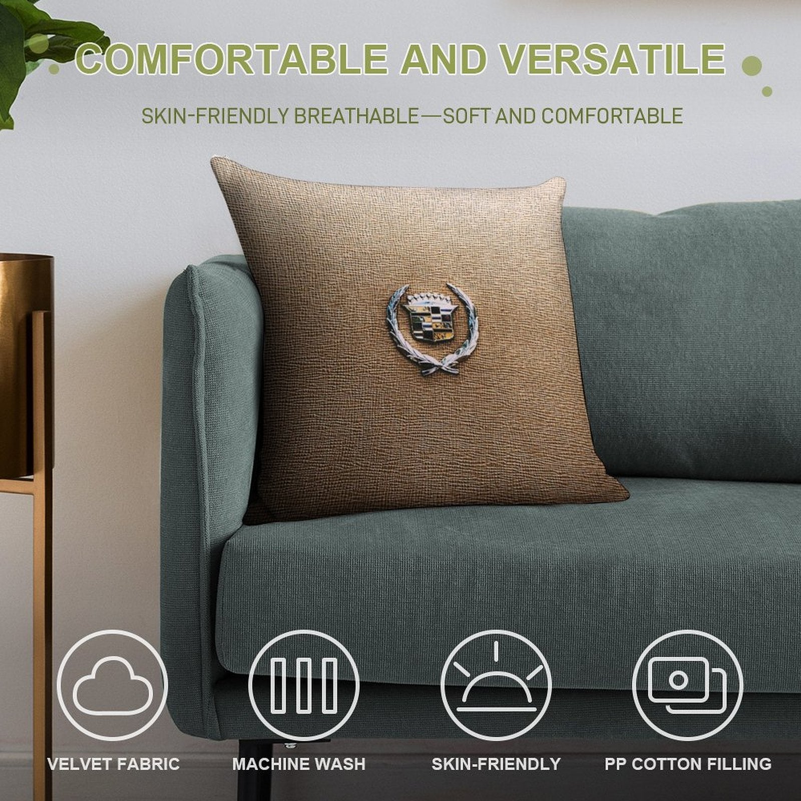 Cadillac Soft Gift Ready Throw Pillow