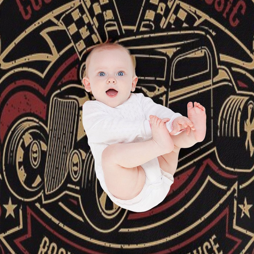 Rockabilly Hot Rod Classic Comfort Throw Blanket