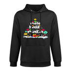 Mele Kalikimaka Tropical Christmas Hawaiian Santa Xmas Tree Pilling-Resistant Hoodie