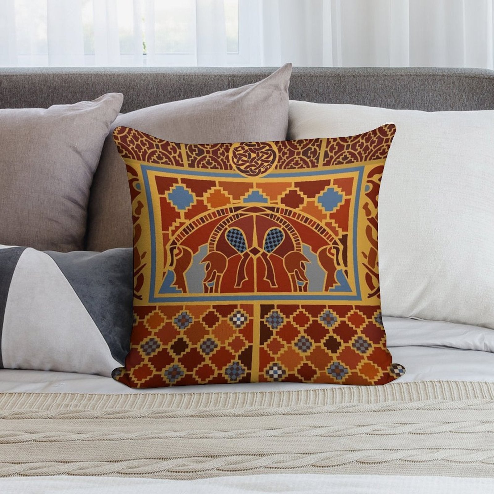 Imagining Sutton Hoo The Boars Soft Style Accent Throw Pillow