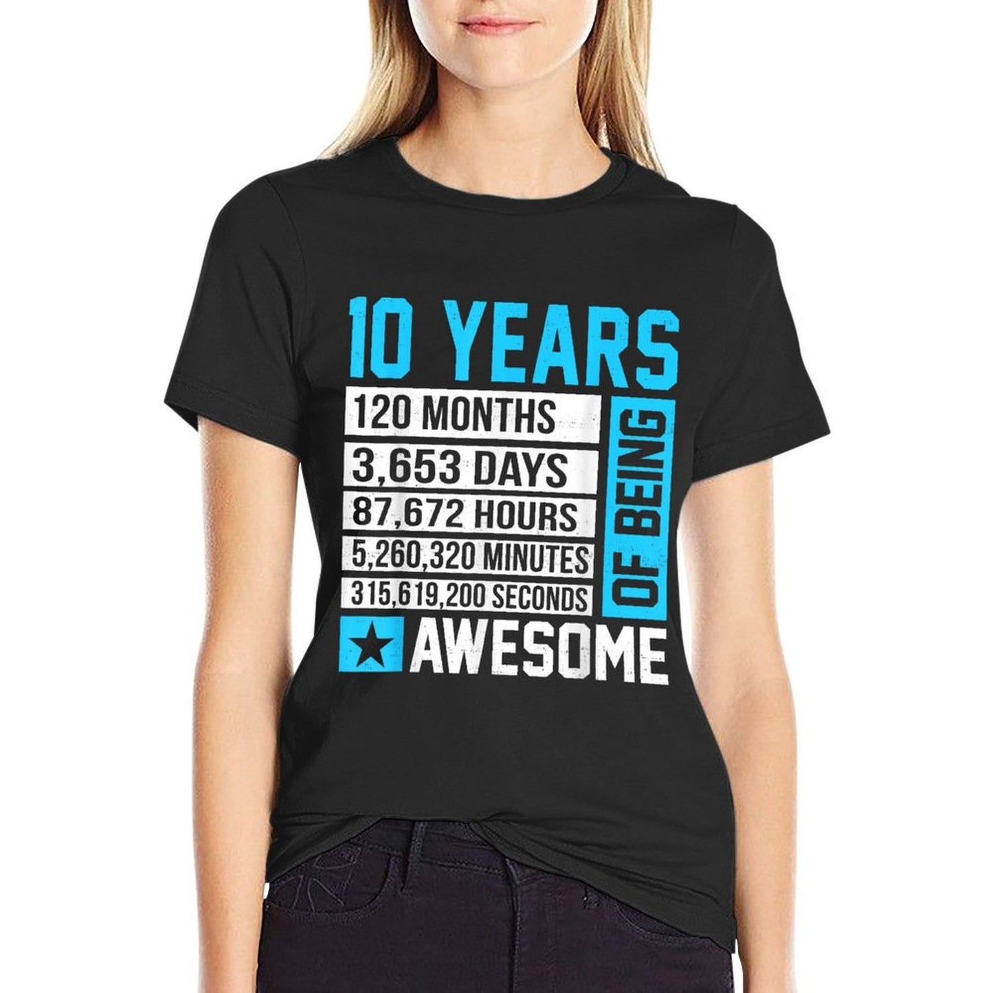 10th Birthday 10 Years of Being Awesome  Breathable T-Shirt