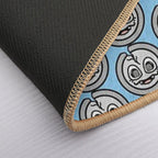 Spooky Cracked Silver Coin  Absorbent Bath Mat