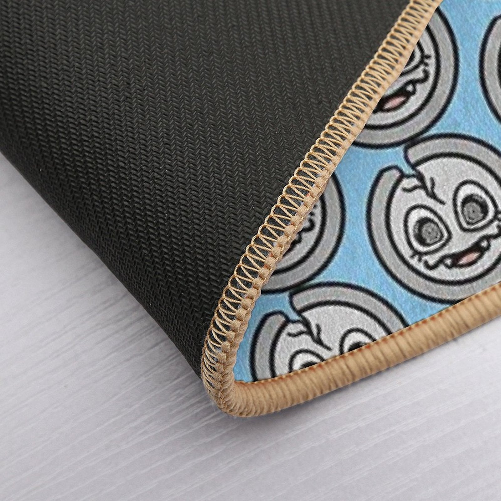 Spooky Cracked Silver Coin  Absorbent Bath Mat