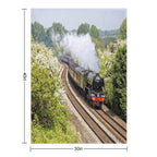 A3 Class 60103 Flying Scotsman Steam Locomotive Lightweight Throw Blanket