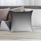 SHADES OF GREY - Minimalist Black to White Gradient Ombre Soft Skin-Friendly Throw Pillow
