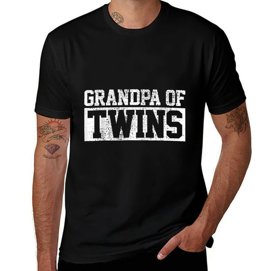 Twins Grandpa Grandfather  Breathable T-Shirt