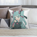 Hatsune Miku Soft Washable Throw Pillow