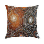 Ancestral Connections IV Contemporary Aboriginal Art That Conveys Spirituality And Connection to The Land Soft Washable Throw Pillow