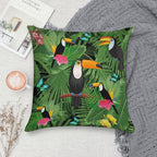 Toucan Tropic Soft Reinforced Edging Throw Pillow