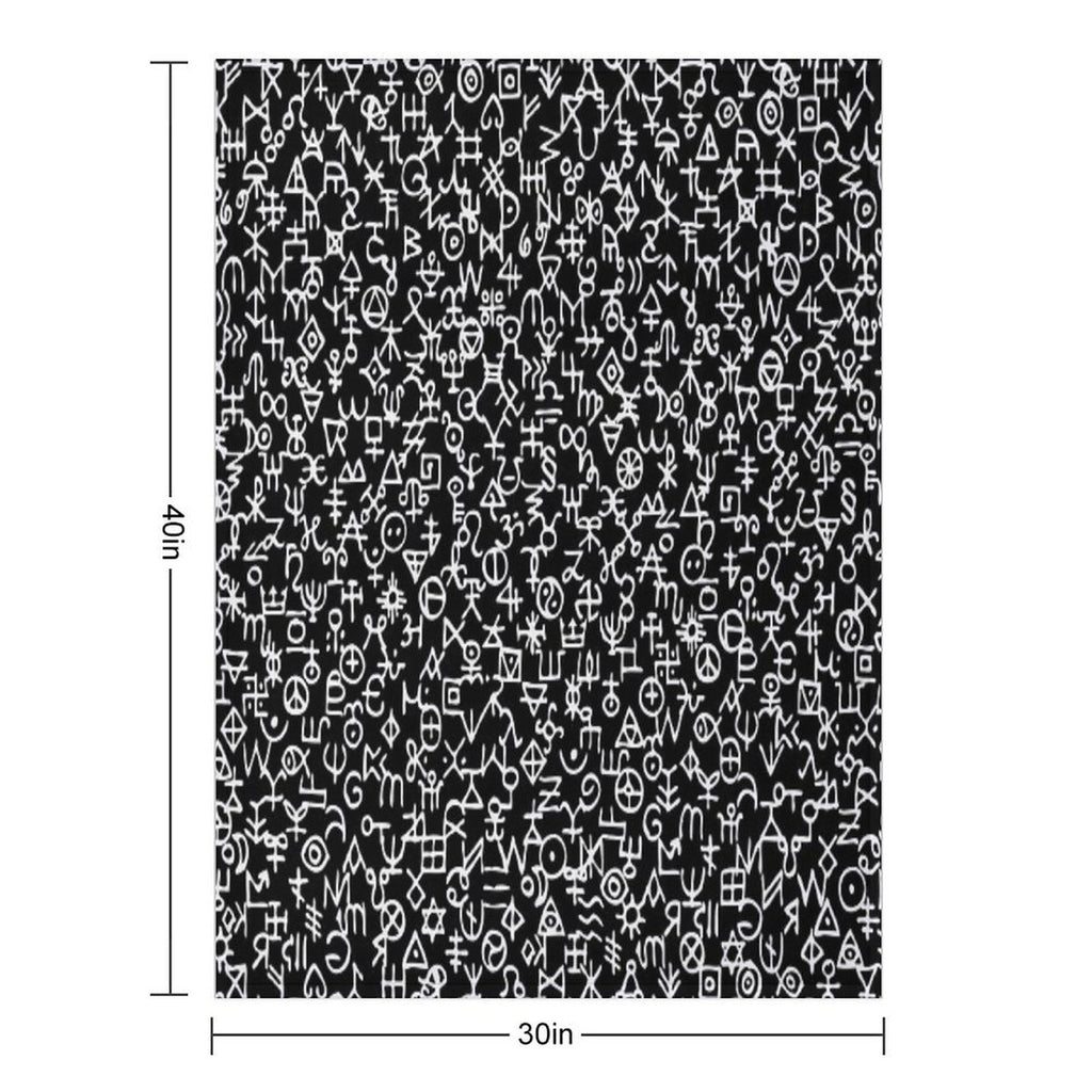 Viking Tribal Design Versatility Throw Blanket