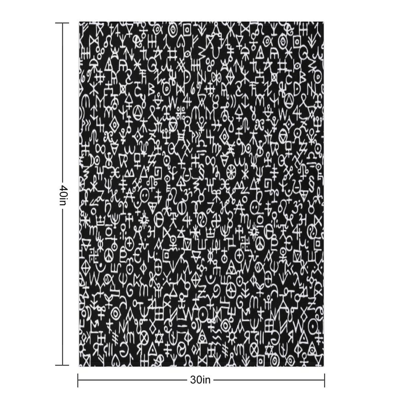 Viking Tribal Design Versatility Throw Blanket