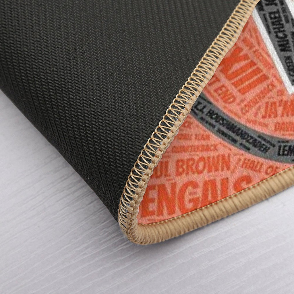 The Green Stipes  Dirt-Trapping Bath Mat