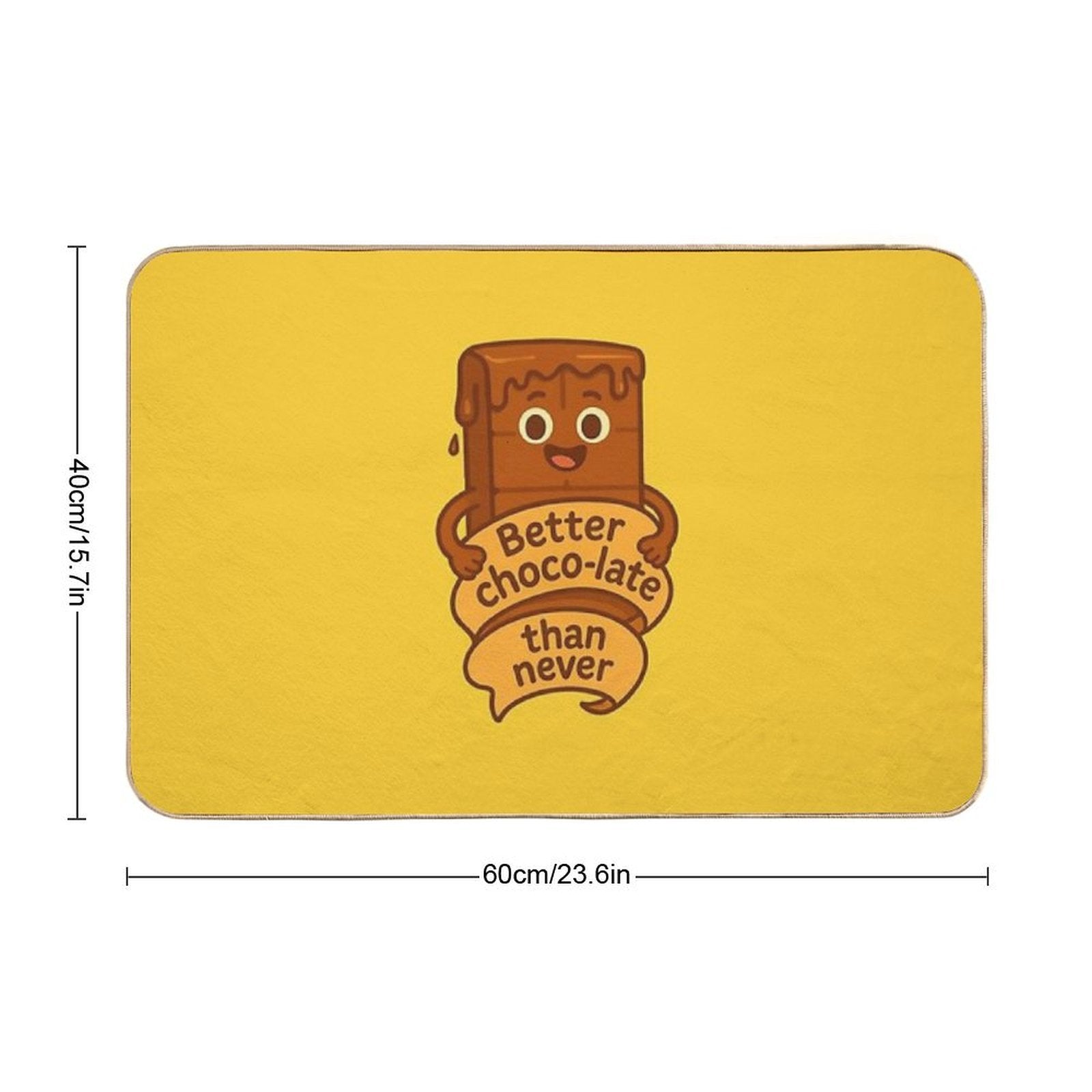 Better Choco‑late Than Never  Odorless Bath Mat
