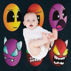 Geometry Dash Difficulty Demon Faces Lightweight Throw Blanket