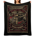 Rockabilly Hot Rod Classic Comfort Throw Blanket