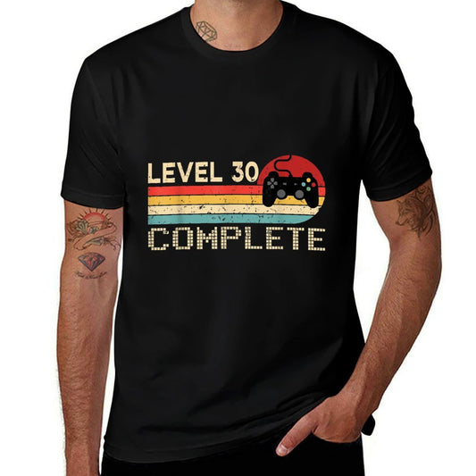 30th Birthday - Retro Gamer Level 30 Complete  Moisture-wicking T-Shirt