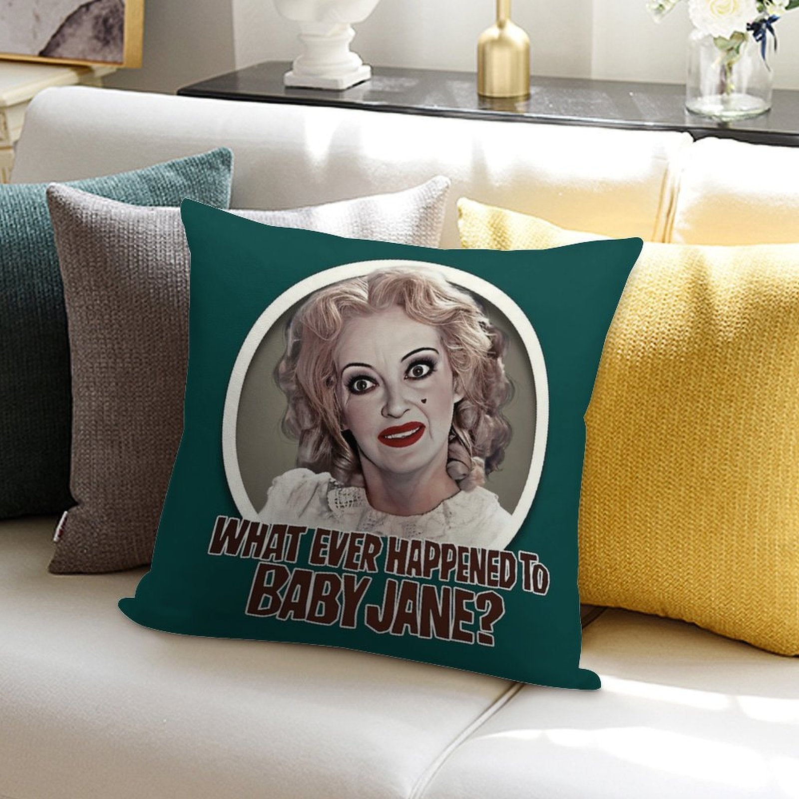 What Ever Happened To Baby Jane Soft Home Decor Throw Pillow