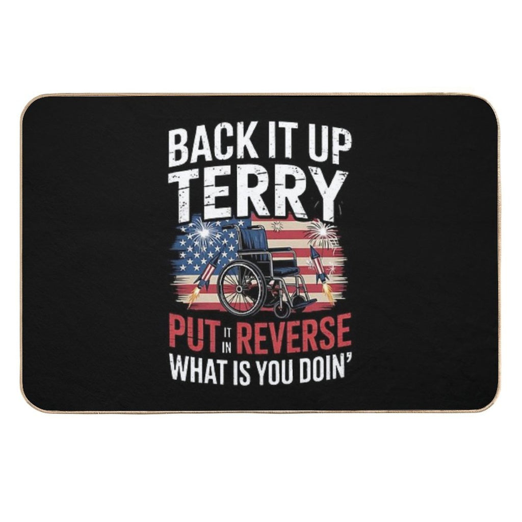 Back It Up Terry Put It In Reverse 4th Of July Fireworks  Multi-Purpose Bath Mat