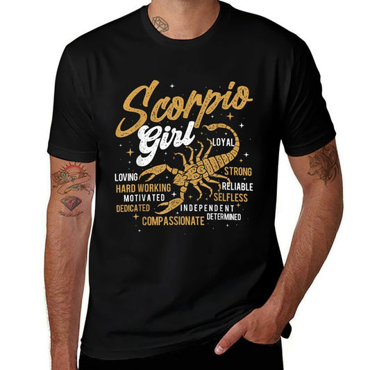 Scorpio Girl - Horoscope Astrology Zodiac Sign Birthday  Trendy Pattern T-Shirt