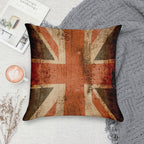 Distressed Union Jack, UK Flag, Great Britain Soft Luxury Feel Throw Pillow