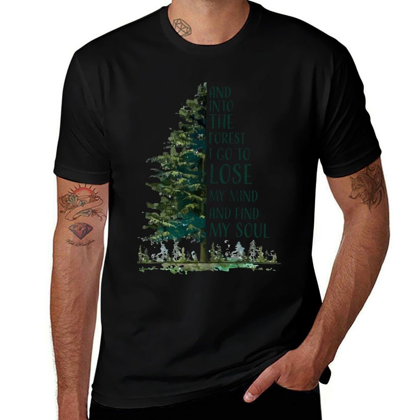 And Into The Forest I Go to Lose My Mind And Find My Soul  Relaxed-fit T-Shirt