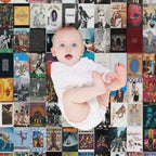 Greatest Album Collage Classic Eco-conscious Throw Blanket