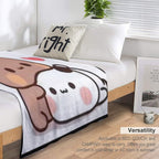 Milk And Mocha Together Comfort Throw Blanket