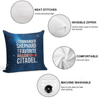 Favorite on The Citadel Soft Style Accent Throw Pillow