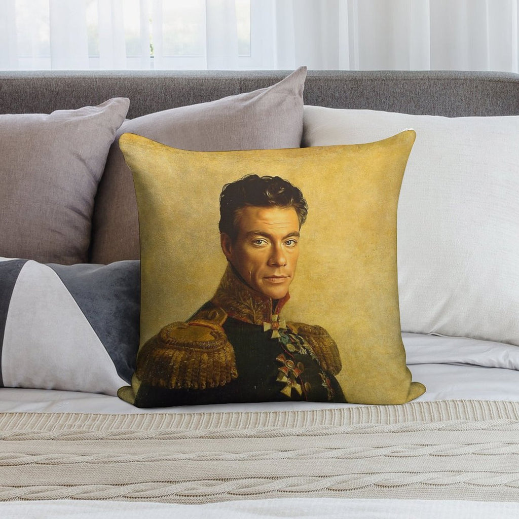 Jean-Claude Van Damme - Replaceface Soft Ultra-Soft Texture Throw Pillow
