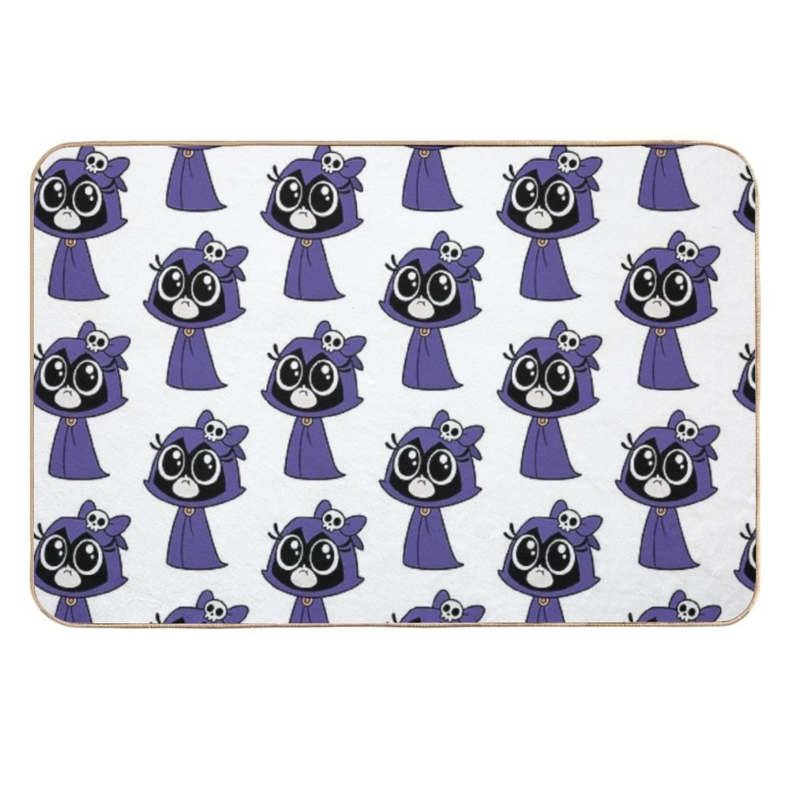 Chibi Raven Baby  Long-Lasting Bath Mat