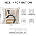 Abstract Shapes Art, Mid Century Modern Art Soft Anti-Pilling Throw Pillow