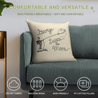 George Lassos The Moon! Soft Reinforced Edging Throw Pillow