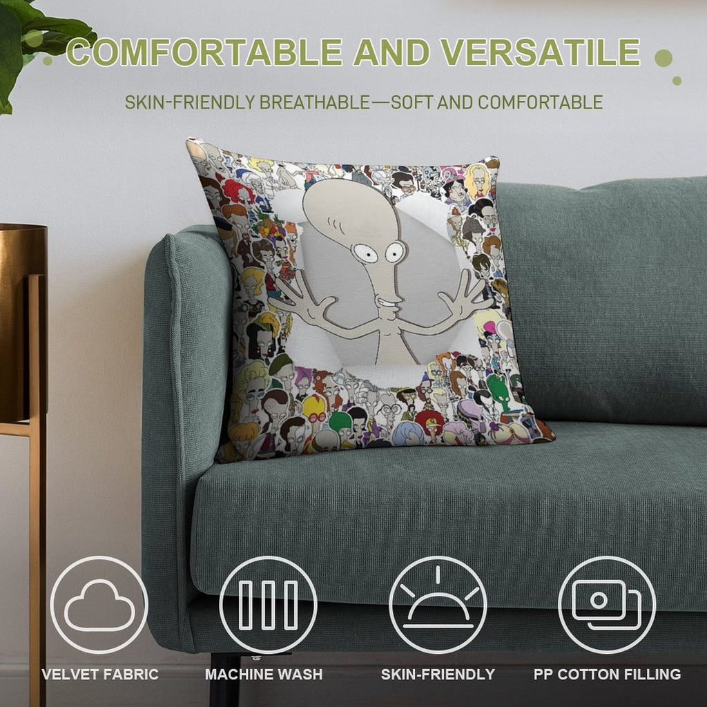 It's Me Roger! Soft Shrink-Resistant Throw Pillow