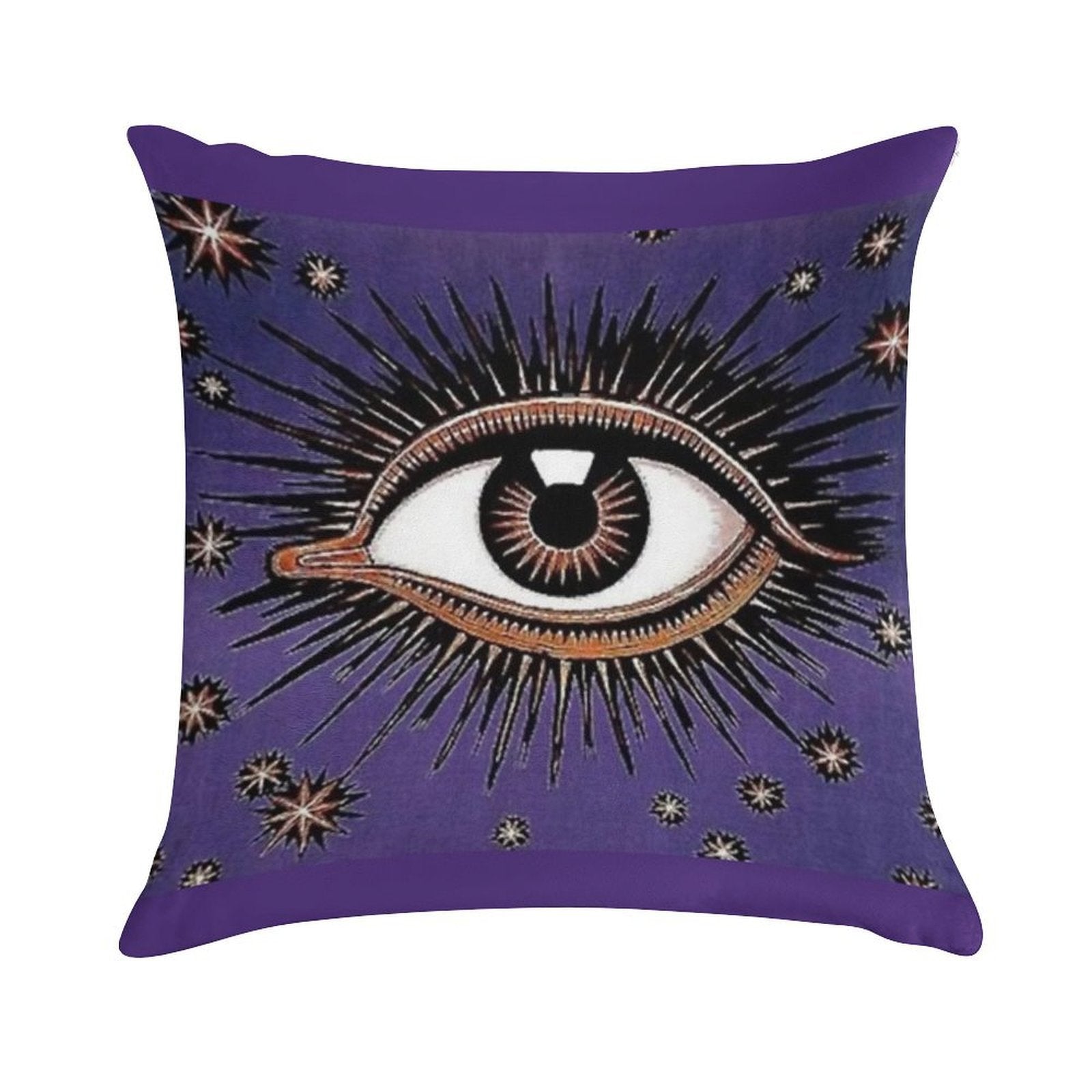 Purple Eye Soft Multiple Sizes Throw Pillow