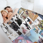French Bulldog Collage Quick-dry Throw Blanket