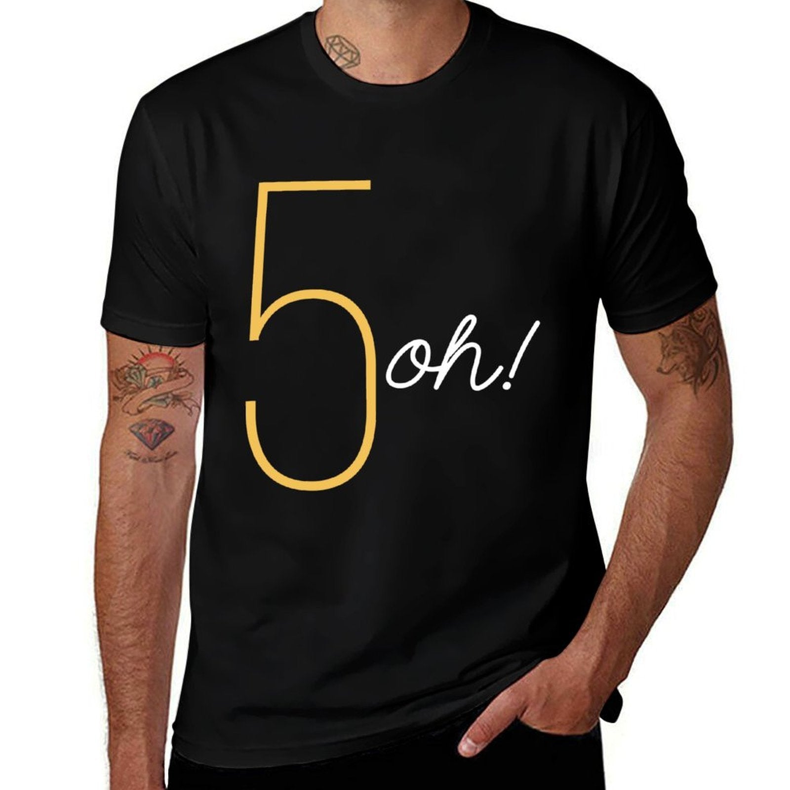 50th Birthday Big Five Oh Fifty 50 Birthday  Odor-resistant T-Shirt