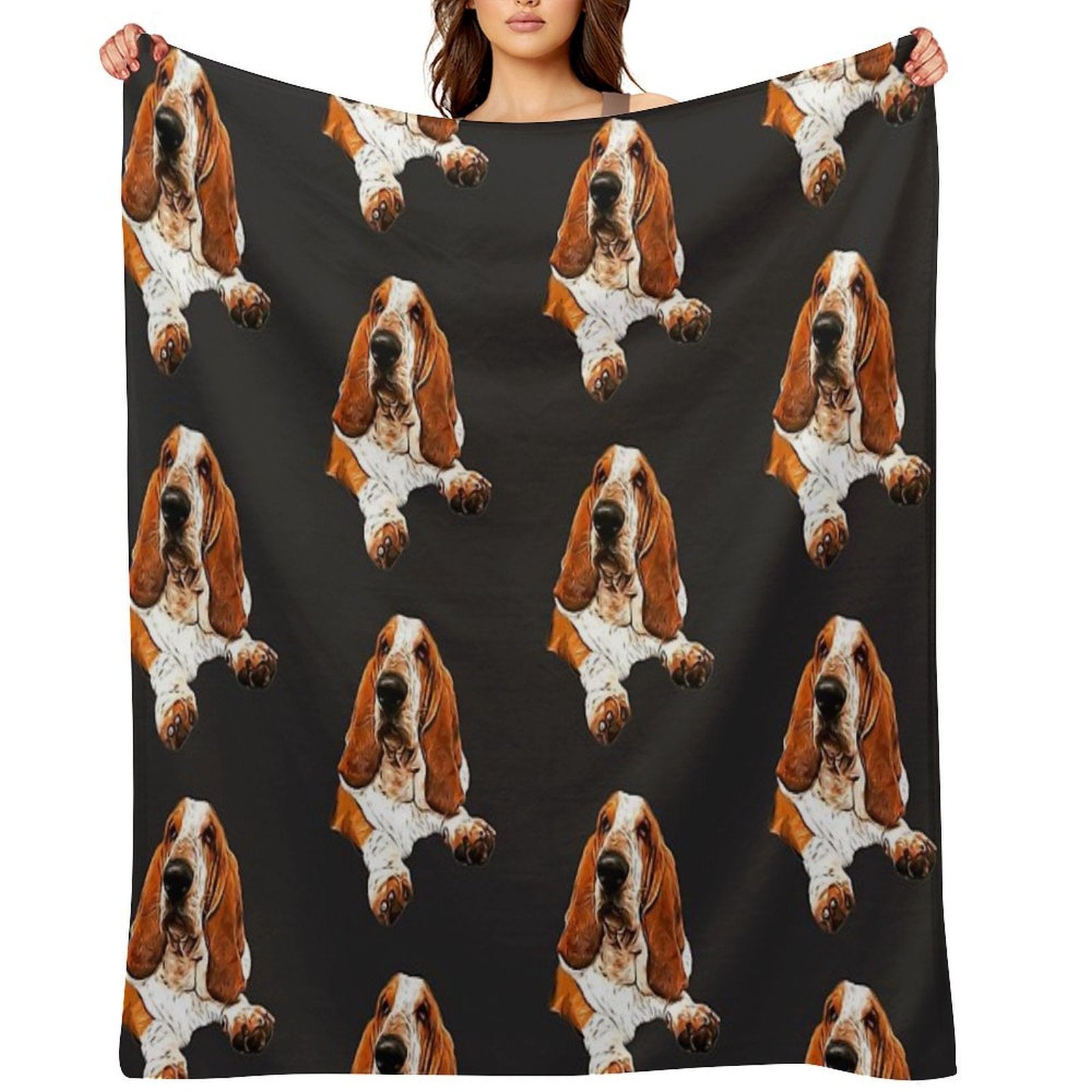 Basset Hound - The Gorgeous Look! Comfort Throw Blanket