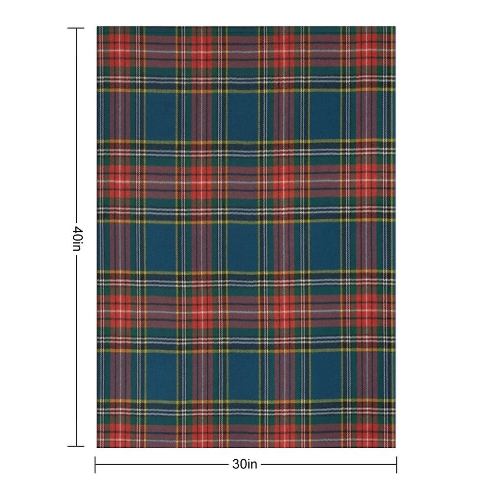 MacBeth Scottish Tartan Velvety-soft Throw Blanket