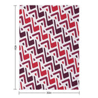 Classic Textile Primitive Bohemian Native American Pattern Eco-conscious Throw Blanket