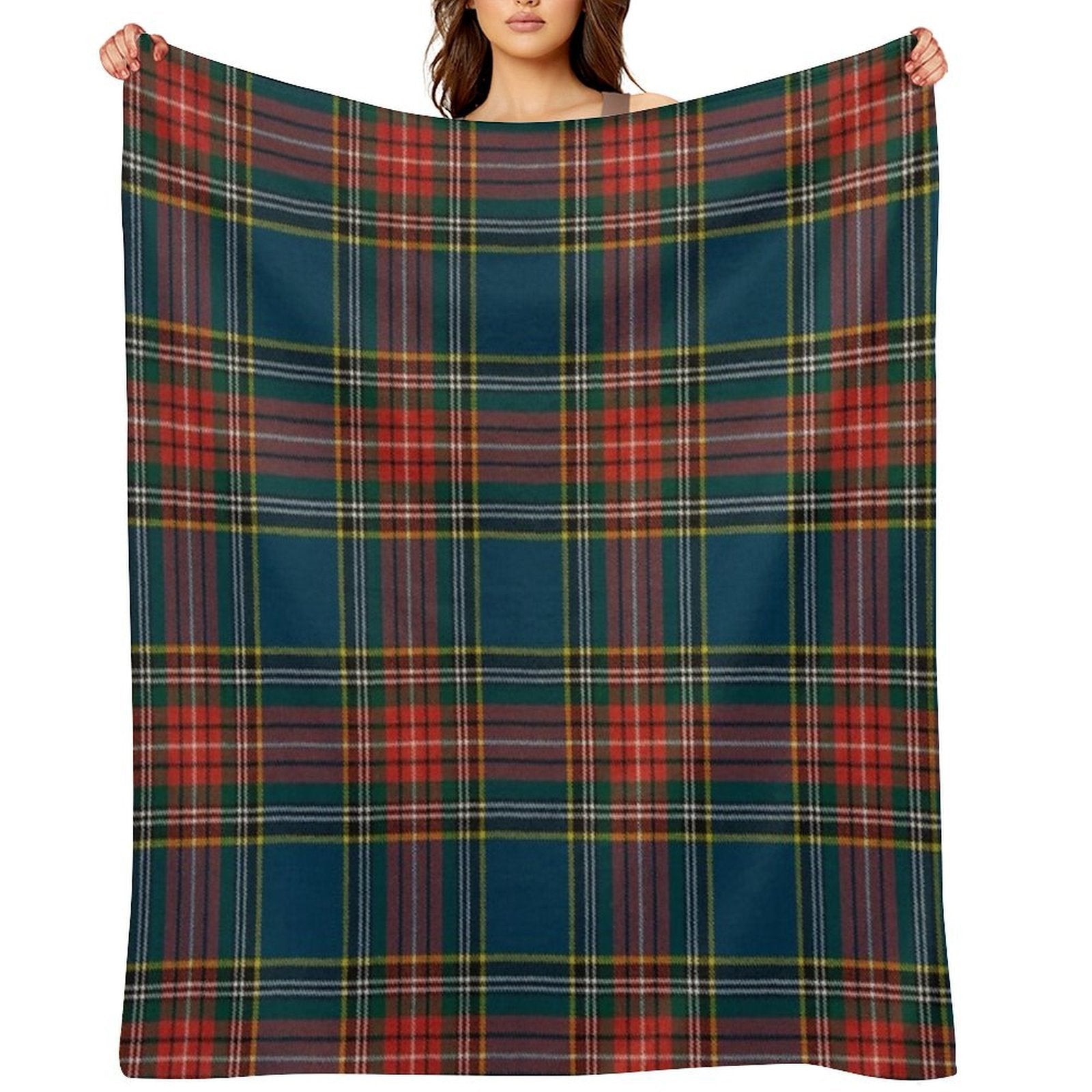 MacBeth Scottish Tartan Velvety-soft Throw Blanket