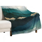 Waters Edge Reflection Quick-dry Throw Blanket