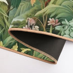 Vintage Tropical View  Toxin-Free Bath Mat