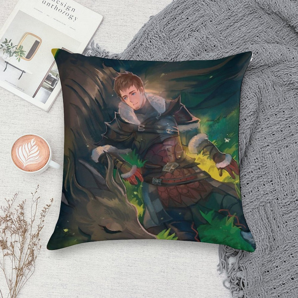 Ardbert & Seto Soft Shrink-Resistant Throw Pillow