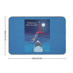 You'll Never Go in The Water Again! NBC Universal Jaws Fan Art  Eco-Friendly Bath Mat