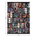 VAMPIRES - VHS & DVD ARTWORK Eco-conscious Throw Blanket