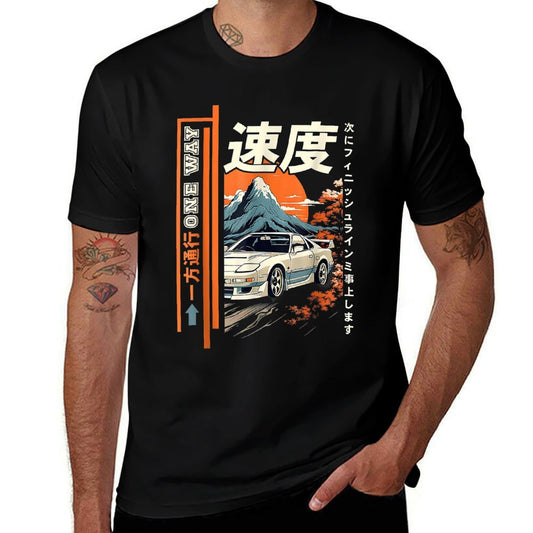Retro Vintage Japanese JDM Ride Legendary Race Car Graphic  Trendy Pattern T-Shirt