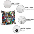 Cassette Vinyl Record Soft Durable Construction Throw Pillow