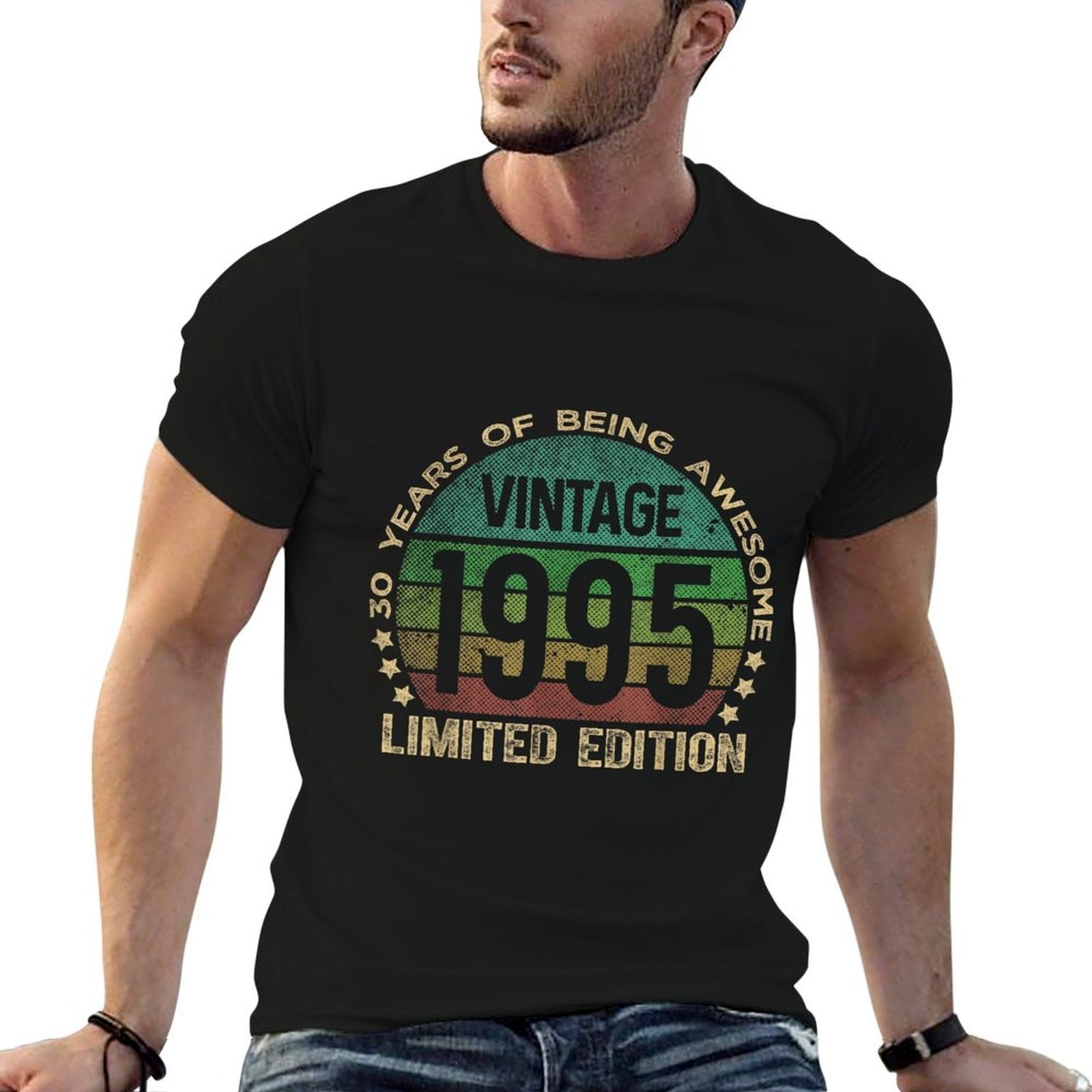 30 Year Old Gifts Vintage 1995 Limited Edition 30th Birthday  High-quality Stitching T-Shirt