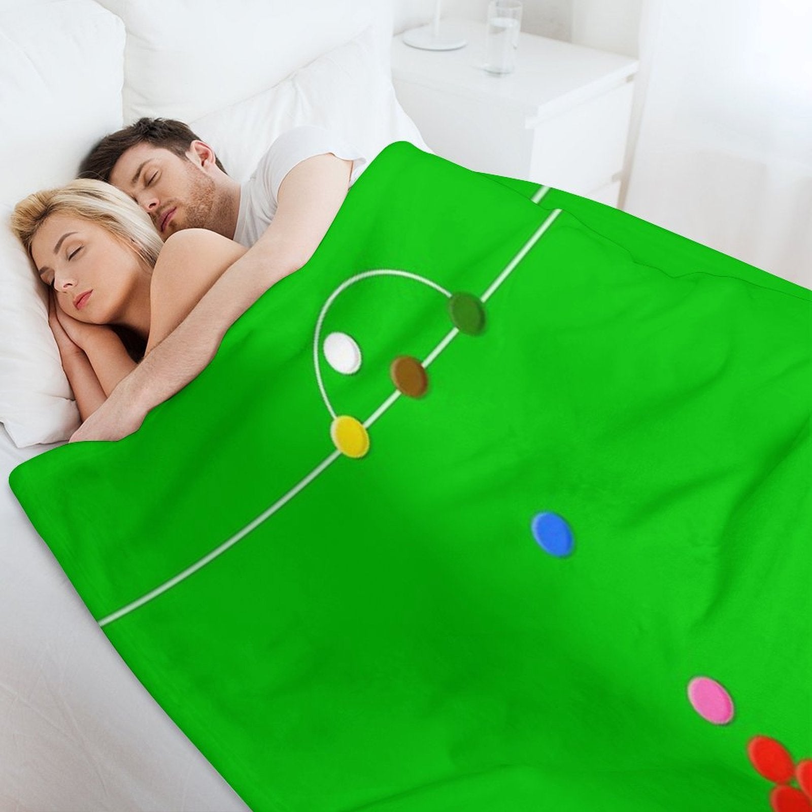 Snooker Table Graphic Print Durable Throw Blanket
