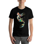 Mermaid Colorful Painting Art Graphic Abstract Motif Mermaid  Easy-care T-Shirt